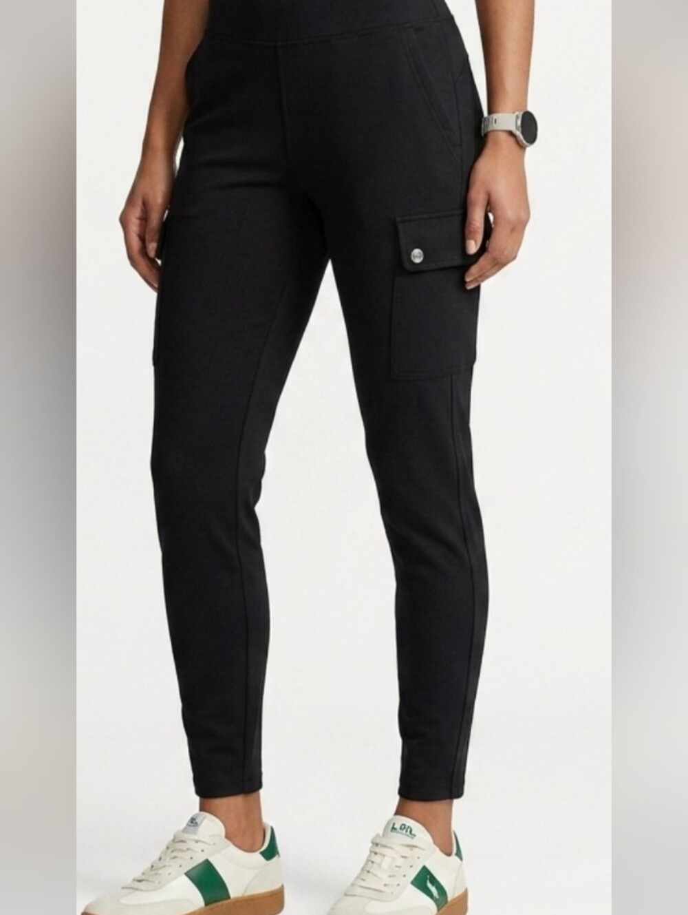Ralph Lauren Active Women's Black Stretch Cargo Skinny Pants
